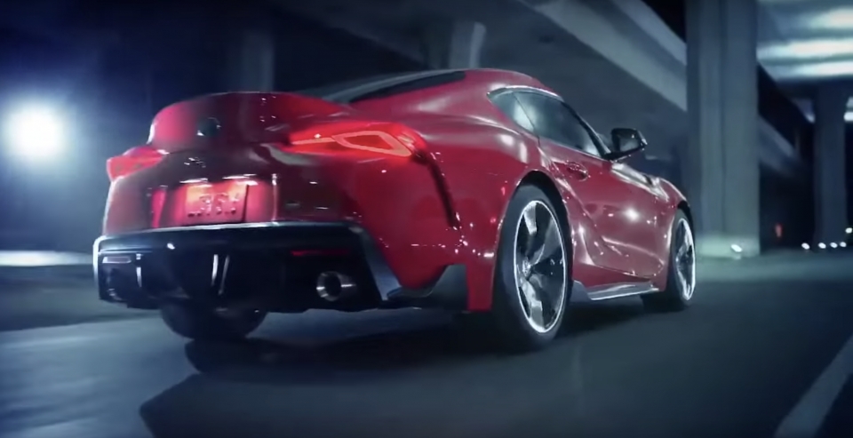 toyota supra 2020 lo anh va clip full khong che qua quang cao tren twitter