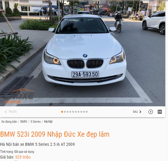 Mua bán Ô tô BMW 5 Series cũ mới uy tín giá tốt