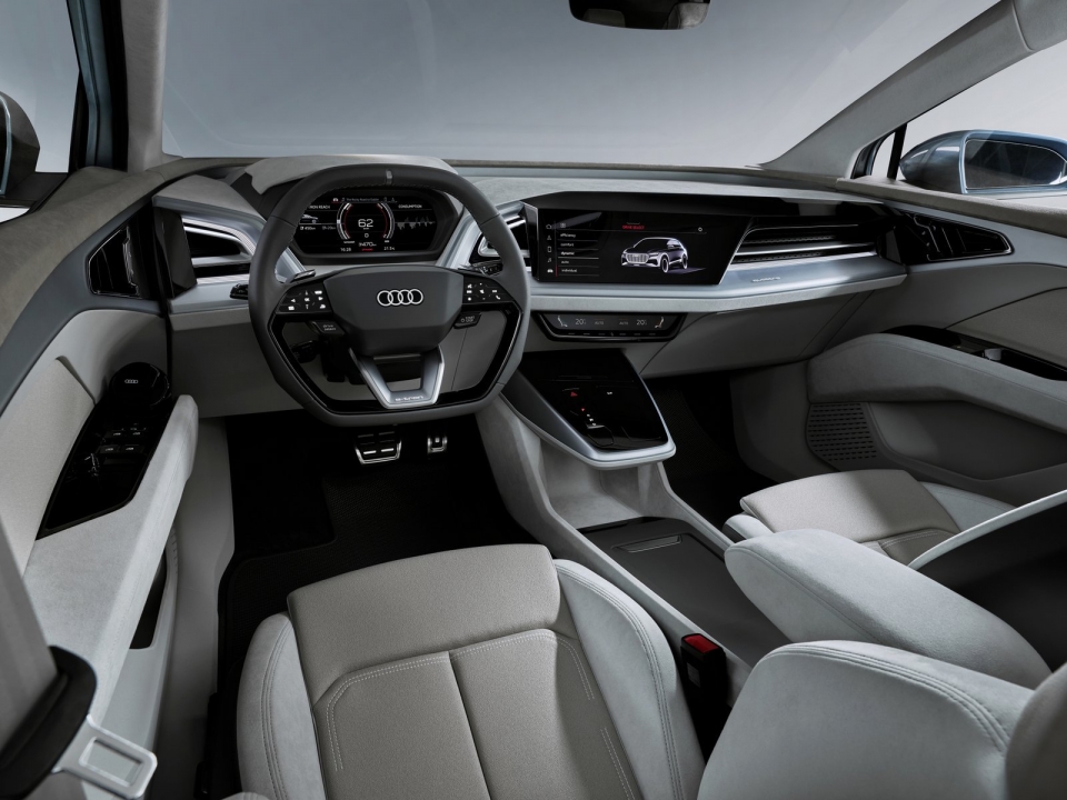 audi gioi thieu q4 e tron sac day 80 chi mat 30 phut tam hoat dong 450km