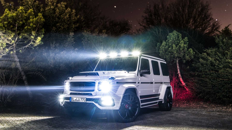 mercedes benz g63 amg do 6 ong xa sieu co bap cua lumma design