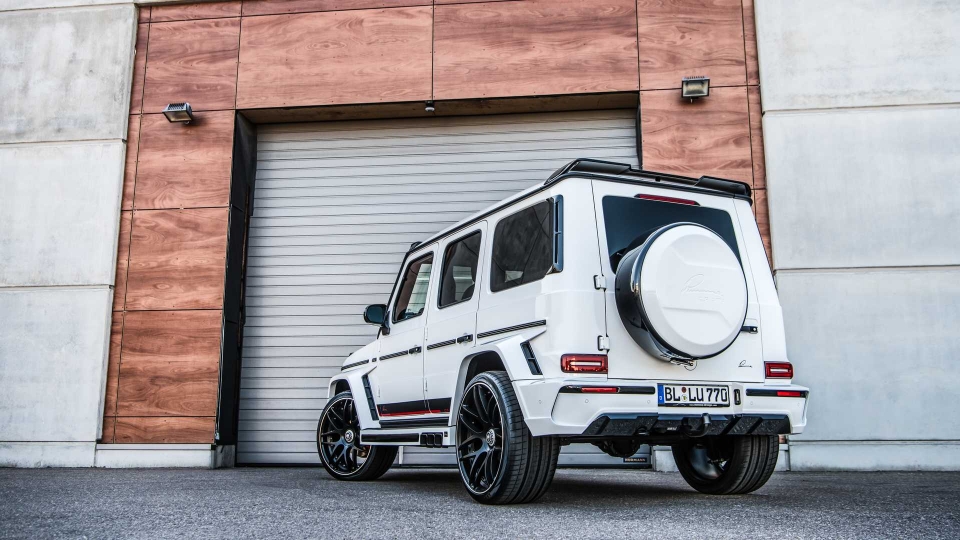 mercedes benz g63 amg do 6 ong xa sieu co bap cua lumma design