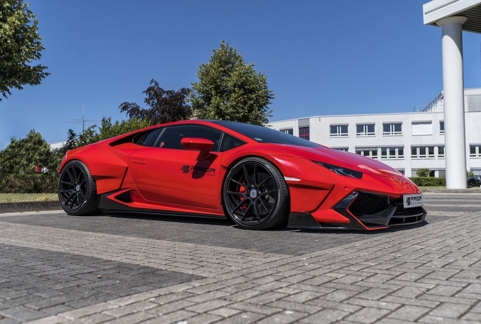 bong mat voi lamborghini huracan do than rong cua prior design