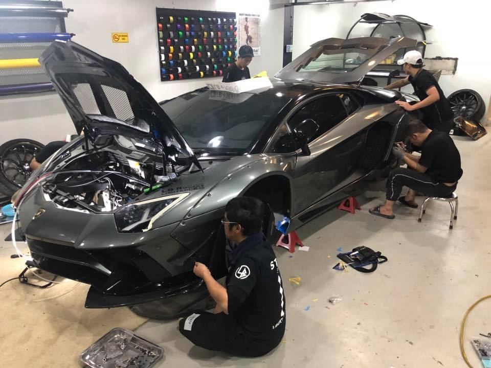 Lamborghini Aventador độ Liberty Walk độc nhất Sài thành