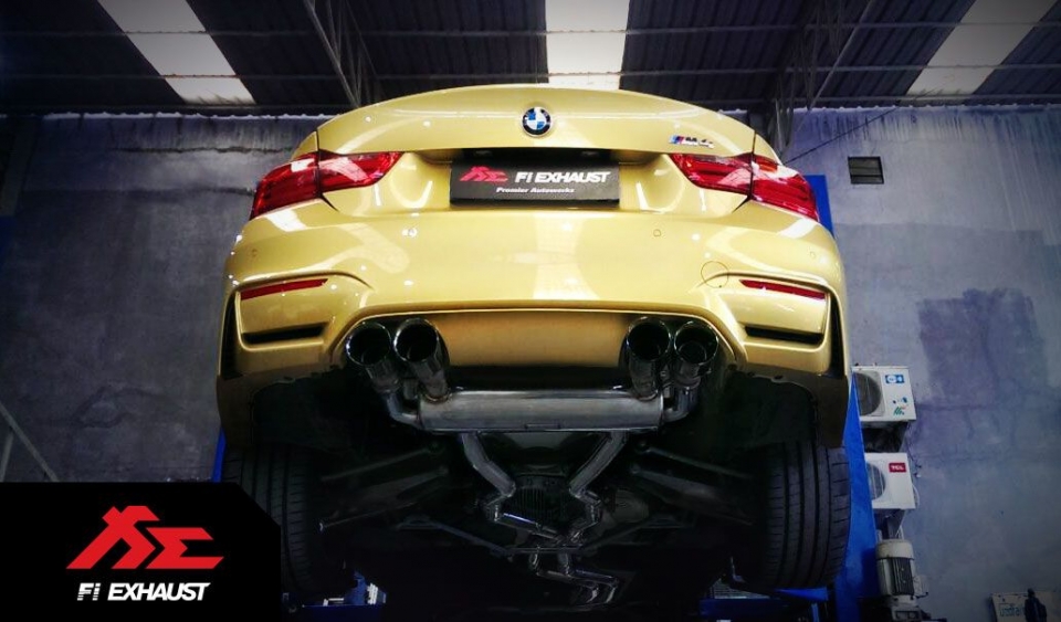 bmw m4 so huu tieng po nhu sung may khi do po fi exhaust