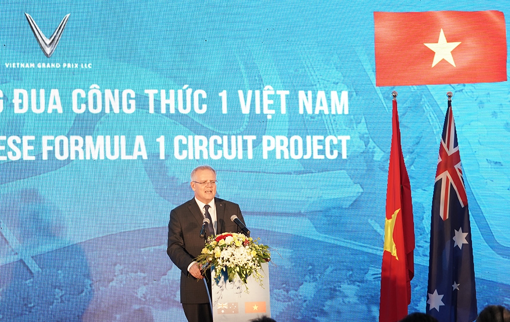 thu tuong uc ghe tham duong dua f1 viet nam