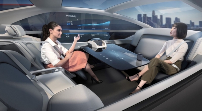 360c Concept - Ý tưởng biến xe hơi thành phòng riêng di động của Volvo