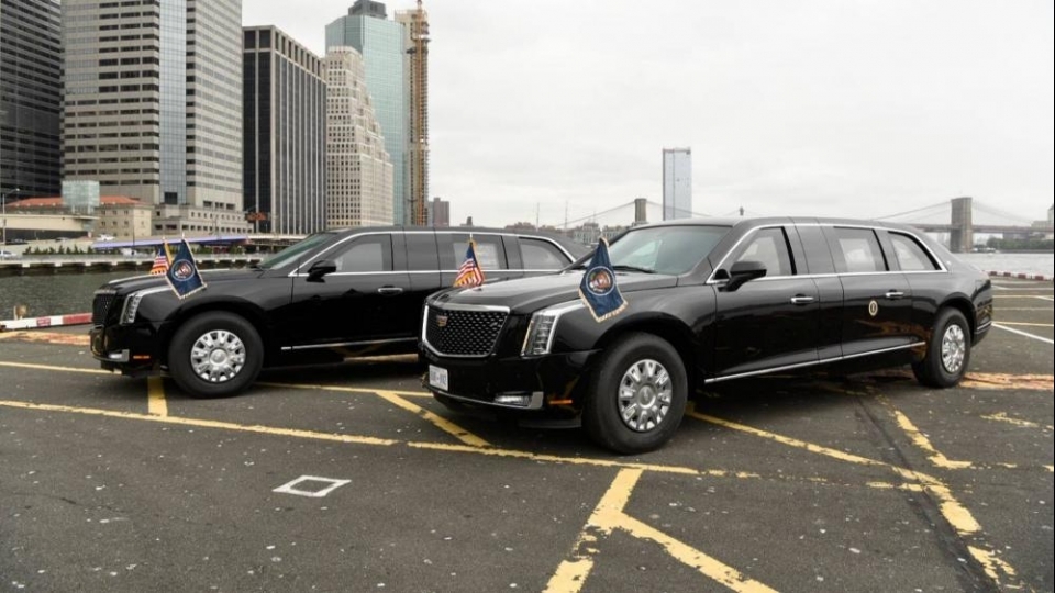 "Siêu Limousine" dành riêng cho Tổng thống Mỹ Donald Trump lần đầu lộ diện