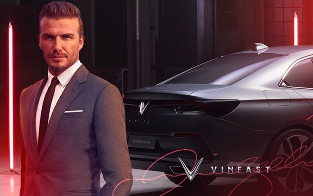 Hoa hậu Trần Tiểu Vy và David Beckham cùng đại diện cho Vinfast tại Paris Motor Show