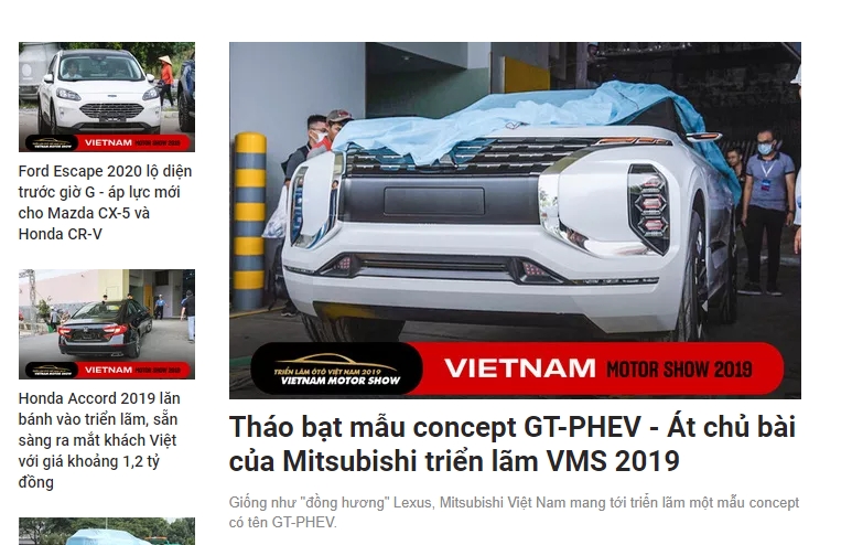 vietnam motor show 2019 quan ly kem chua khai mac anh xe moi da lan tran tren mang
