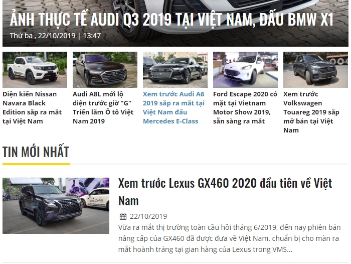 vietnam motor show 2019 quan ly kem chua khai mac anh xe moi da lan tran tren mang