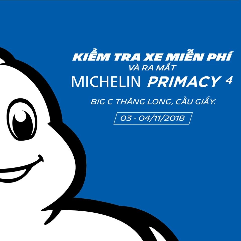 Kiểm tra xe miễn phí khi tham dự ra mắt lốp Michelin Primacy thế hệ 4 michelin to chuc kiem tra xe va lop mien phi khi tham du ra mat lop xe primacy the he 4