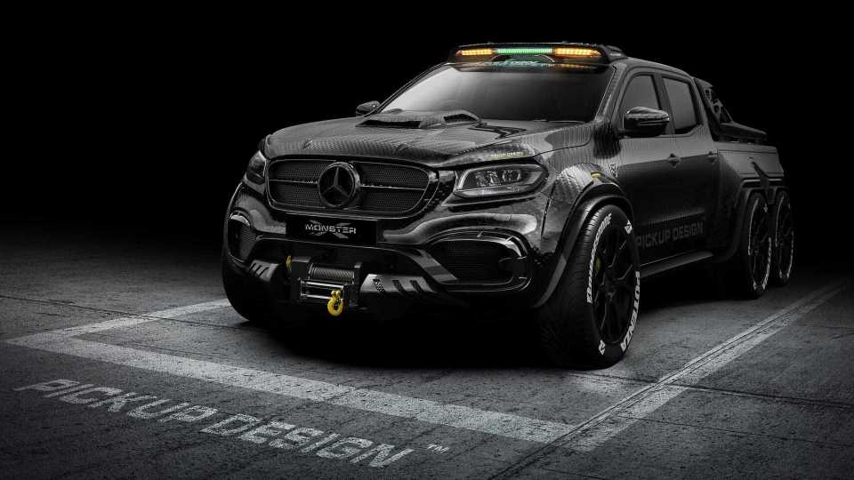 Chiêm ngưỡng bán tải Mercedes-Benz X-Class độ 6 bánh cực ngầu chiem nguong ban tai mercedes benz x class do 6 banh cuc ngau tu carlex design