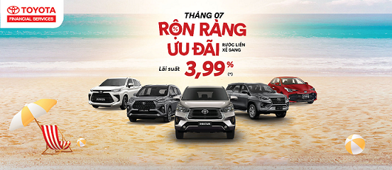 Rộn ràng ưu đãi, rước liền xế sang cùng Tài chính Toyota Việt Nam - TFSVN