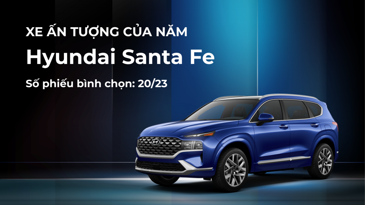 Hyundai Santa Fe và "cú đúp" giải thưởng tại XE CỦA NĂM 2022