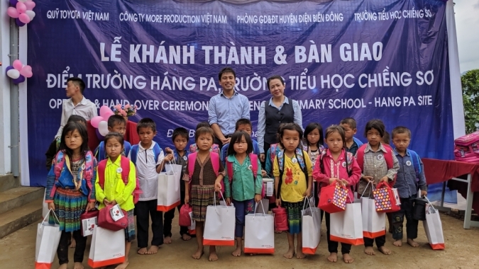 Toyota Việt Nam xây trường học cho trẻ em vùng cao