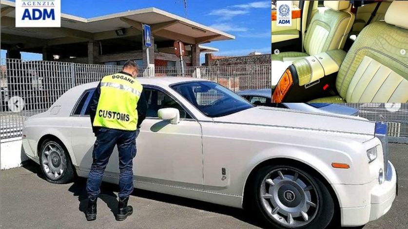 Chính quyền Italy thu giữ một chiếc Rolls-Royce Phantom vì có nội thất da cá sấu