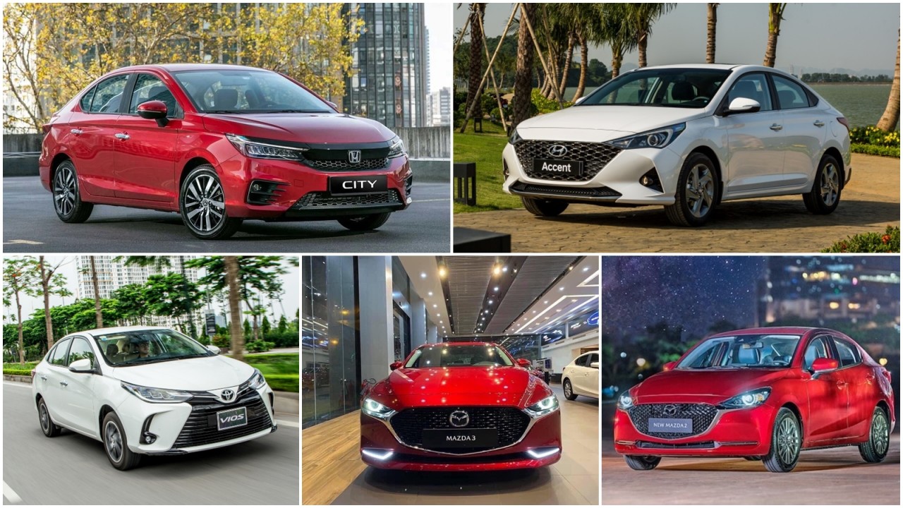 Top 5 xe sedan bán chạy nhất tháng 10/2023