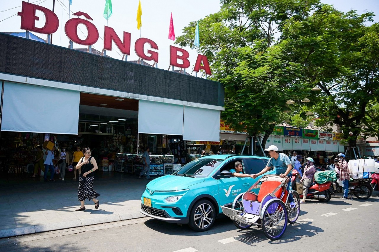 Taxi điện Xanh SM có mặt tại Huế, giảm 50% giá cước