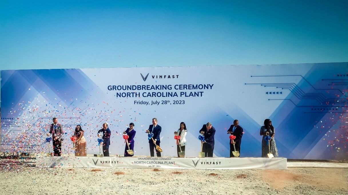 VinFast khởi công nhà máy sản xuất xe điện tại Mỹ