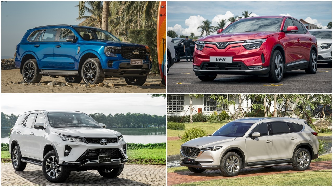 Phân khúc CUV-SUV cỡ D tháng 7/2023: Nhiều mẫu xe biến động mạnh