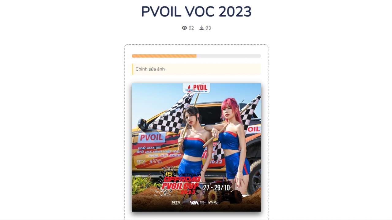 [PVOIL VOC 2023] Hướng dẫn tạo hình đại diện chủ đề giải đua
