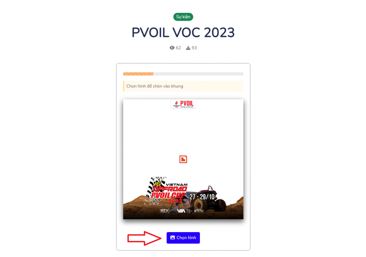 [PVOIL VOC 2023] Hướng dẫn tạo hình đại diện chủ đề giải đua