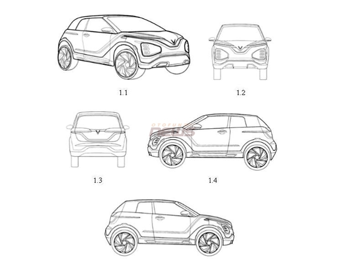 VinFast đăng kí bảo hộ kiểu dáng công nghiệp đối với 11 mẫu xe mới