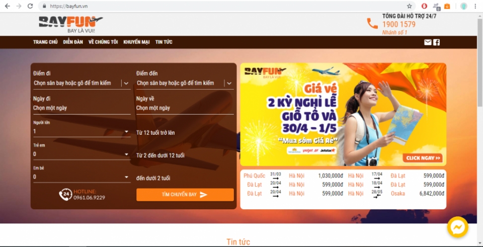 Giá vé máy bay trong dịp nghỉ lễ 30/4 - 1/5 và Giỗ Tổ Hùng Vương gia ve may bay trong dip nghi le 304 15 va gio to