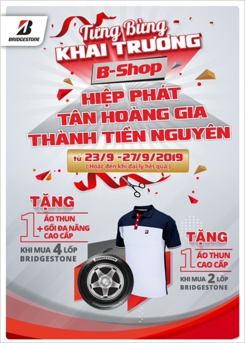 bridgestone tiep tuc mo rong chuoi trung tam dich vu lop voi 3 b shop moi