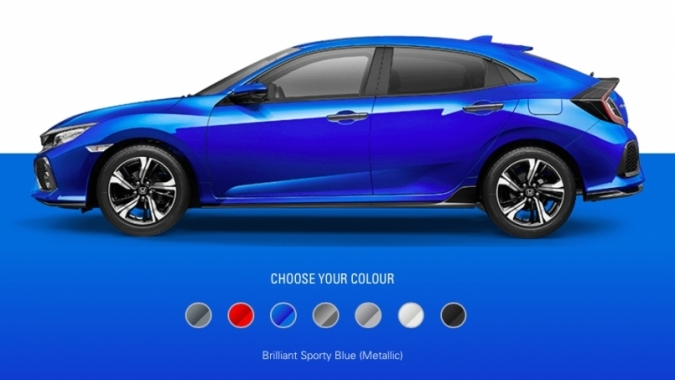 Honda Civic hatchback 2019 được bổ sung màu mới cùng hệ thống Sensing