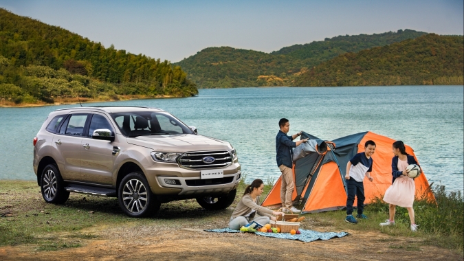 Ford Everest - phương tiện tối ưu cho những buổi cắm trại