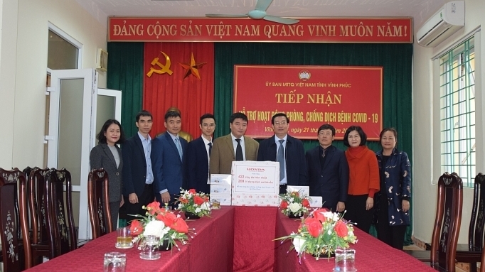 Honda Việt Nam chung sức đẩy lùi dịch bệnh Covid-19 tại Vĩnh Phúc