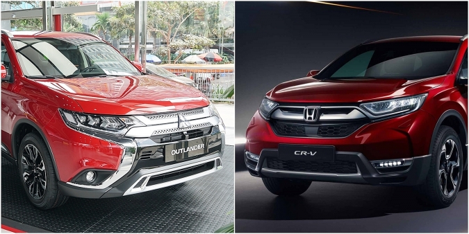 Mitsubishi Outlander và Honda CR-V: Kẻ tám lạng người nửa cân