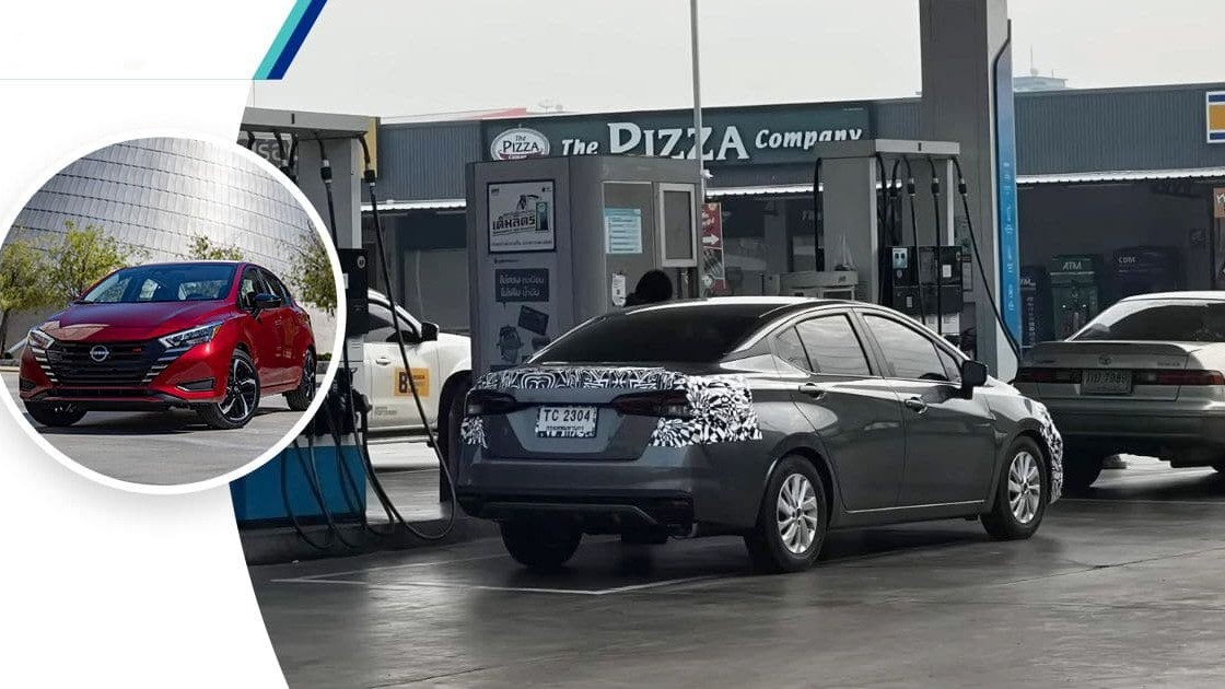 Bắt gặp Nissan Almera 2023 chạy thử ở Thái Lan