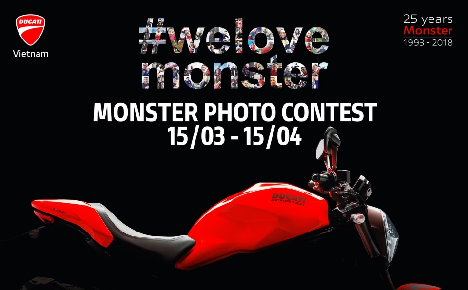 Ducati tổ chức cuộc thi ảnh kỷ niệm 25 năm dòng xe Monster ra đời ducati to chuc cuoc thi anh ky niem 25 nam dong xe monster ra doi