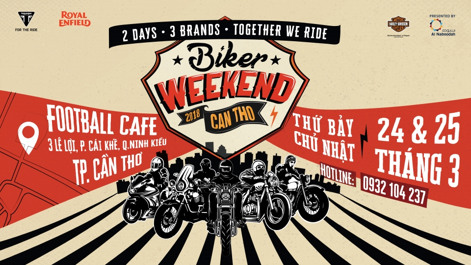 biker weekend 2018 se dien ra tai can tho
