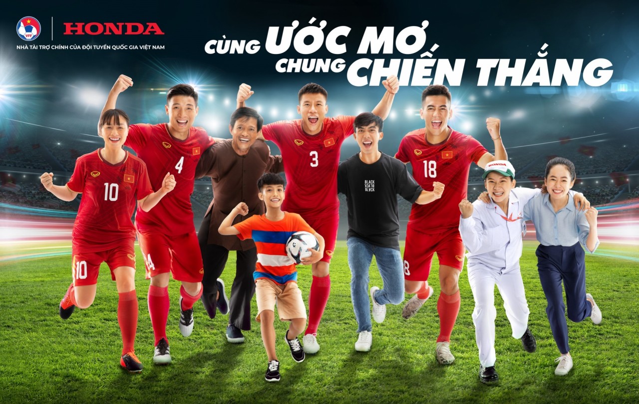 Honda Việt Nam tiếp tục là nhà tài trợ chính của các Đội tuyển Bóng đá Quốc gia Việt Nam