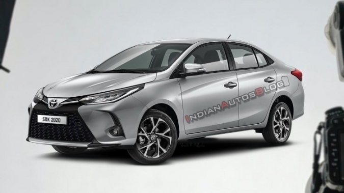Lộ diện Toyota Yaris sedan 2021 qua hình phác thảo