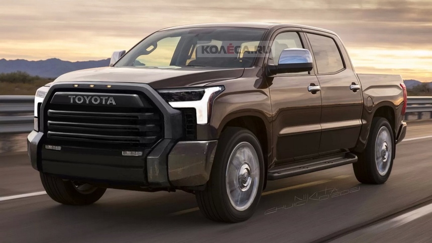 Lộ ảnh Toyota Tundra 2022, trang bị sẵn đèn 'Led light bar' cho người chơi off-road