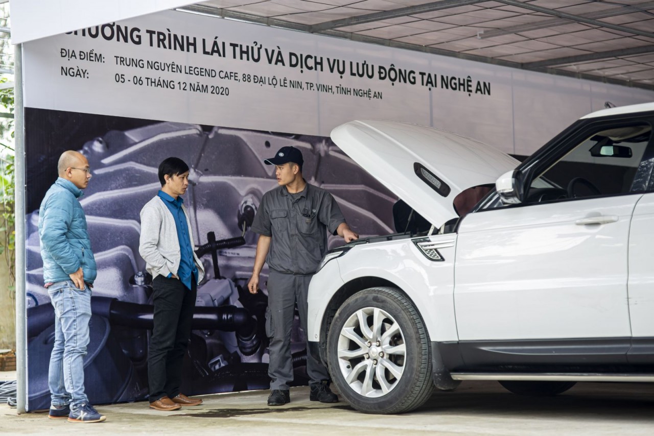 Chương trình Dịch vụ chăm sóc và Sửa chữa lưu động Jaguar Land Rover đến Nghệ An