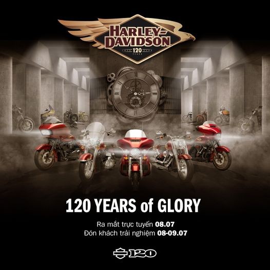 Harley-Davidson phiên bản kỷ niệm 120 năm sắp được bán tại Việt Nam