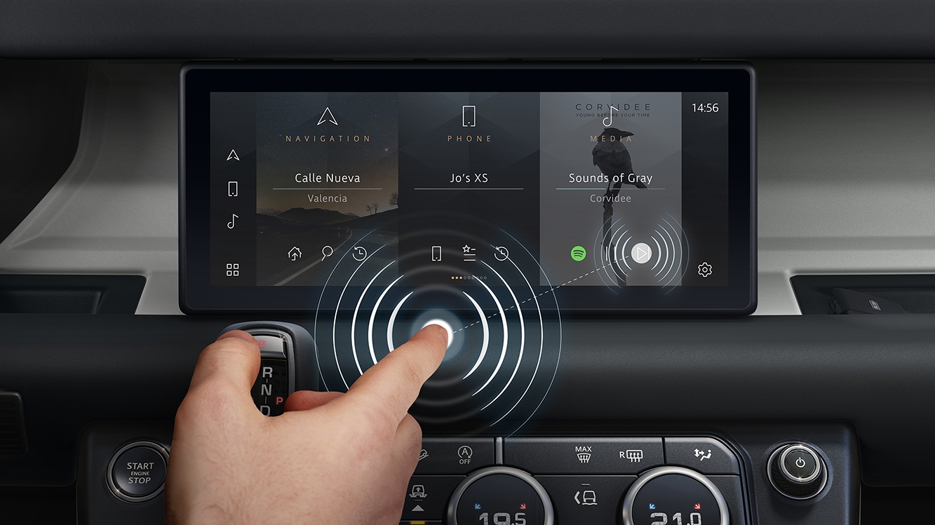 Jaguar Land Rover phát triển màn hình cảm ứng không chạm để chống lại virus