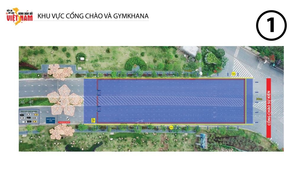 Sổ tay sự kiện Xếp xe kỷ lục hình bản đồ Việt Nam