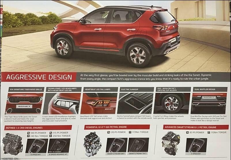 kia sonet 2021 su dung dong co diesel 15 lit tuong tu seltos