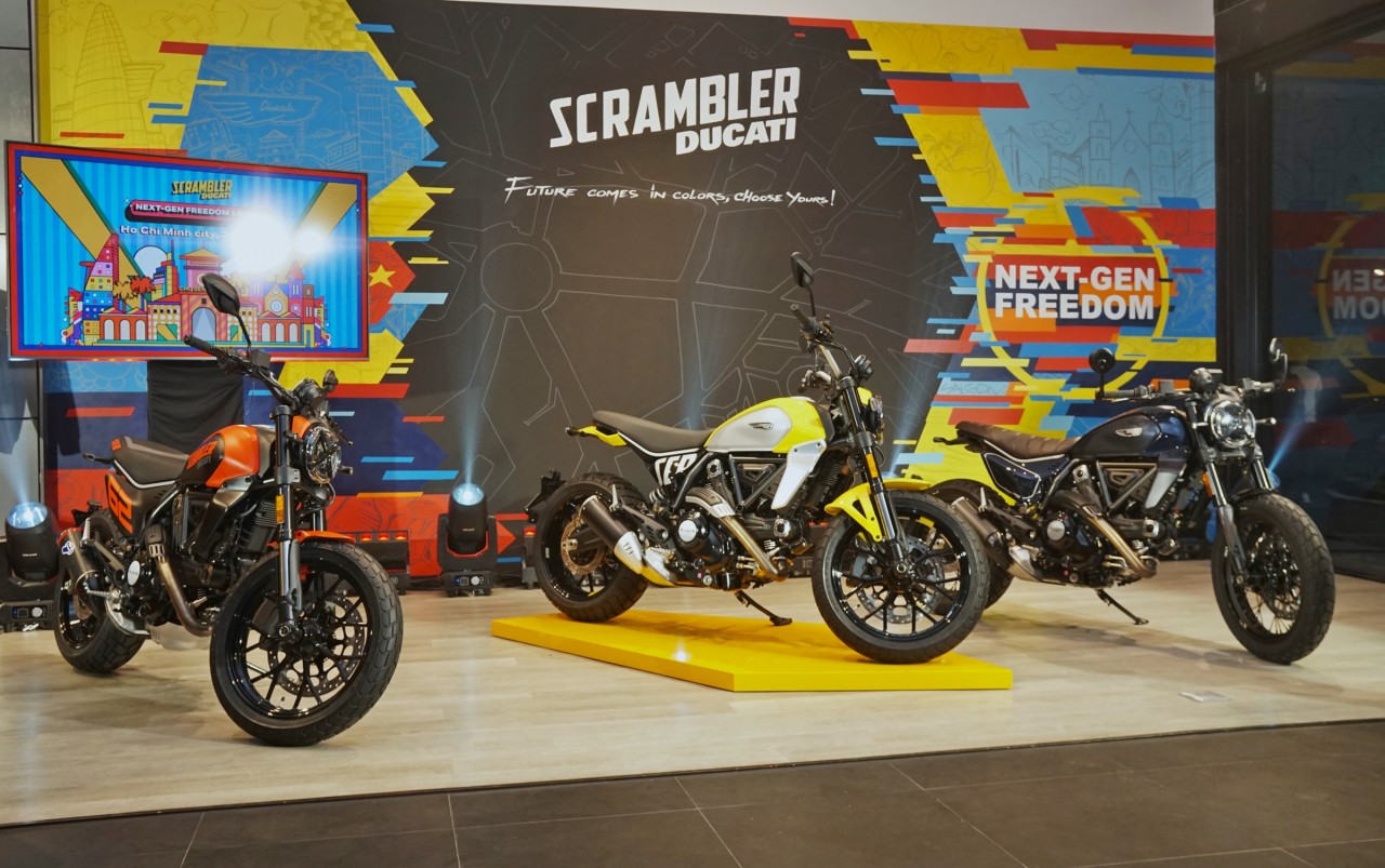 Ducati Scrambler 2023 ra mắt biker Sài Gòn với ba phiên bản