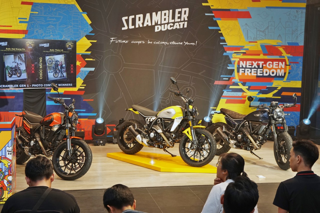 Ducati Scrambler 2023 ra mắt biker Sài Gòn với ba phiên bản