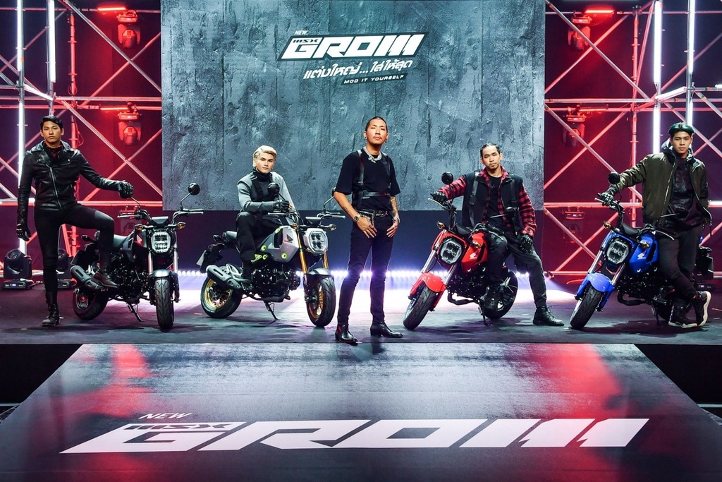 honda gioi thieu msx grom 125 the he moi them trang bi phanh abs