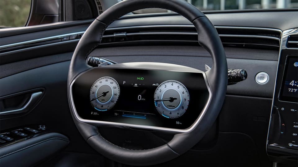 Hyundai sẽ tích hợp màn hình vào vô lăng