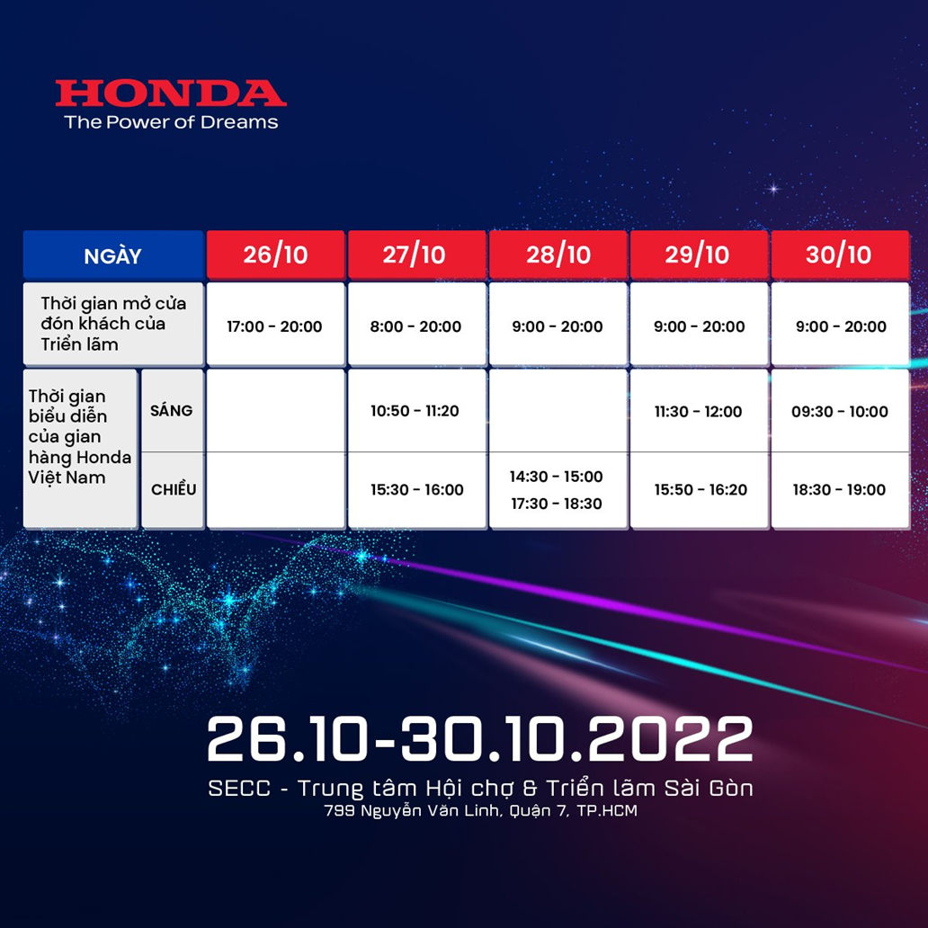 Honda Việt Nam mang nhiều bất ngờ thú vị đến Triển lãm Ô tô Việt Nam 2022