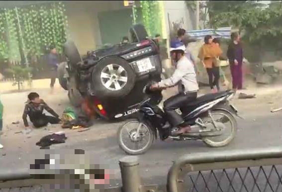 thanh hoa oto ford everest tong 2 xe may hai nguoi tu vong